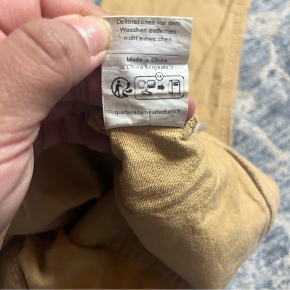 Grace Karin Women's Khaki Chinos Small Missing Button - Picture 6 of 7